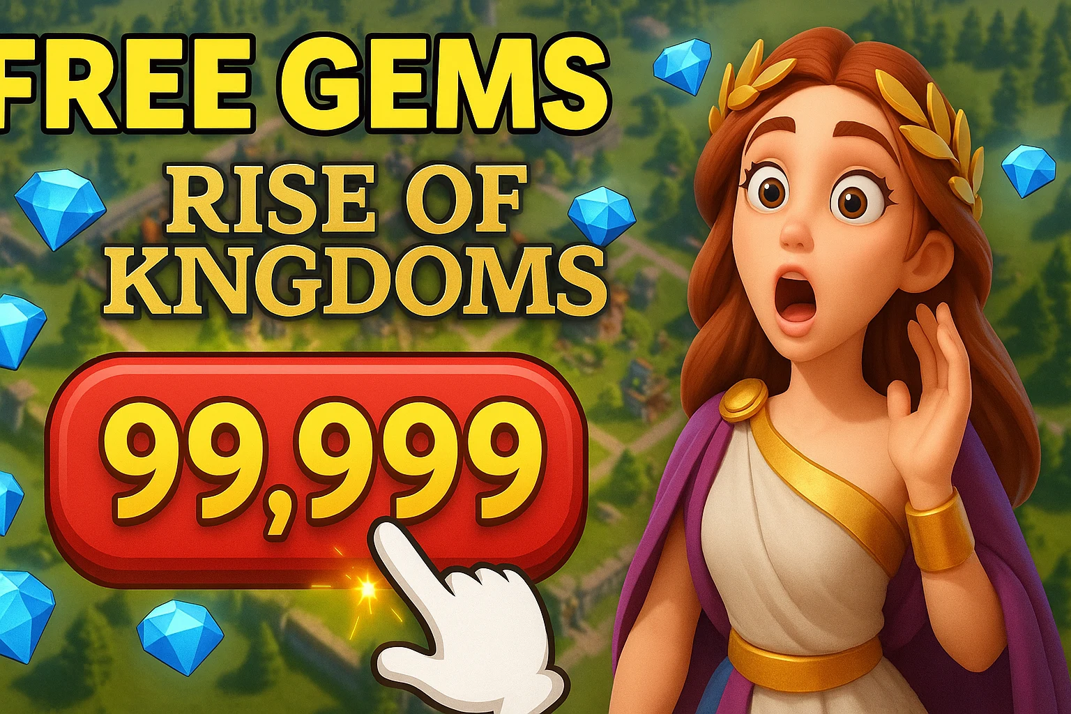 Best tactic to get free gems in Rise Of Kingdoms
