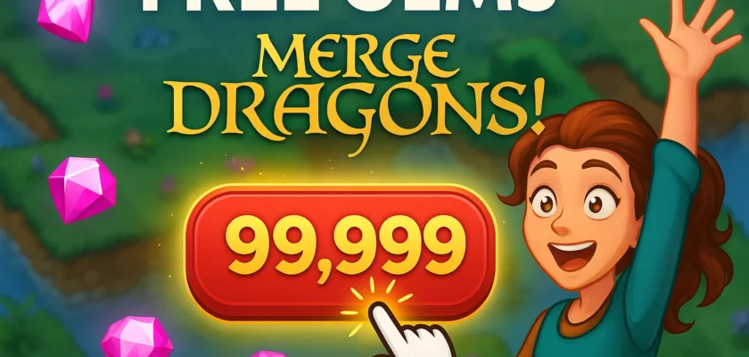 merge dragons free gems