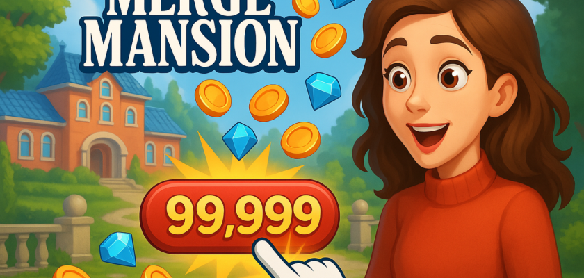 merge mansion free gems